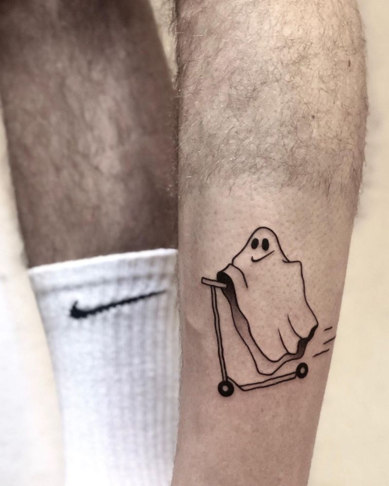 30 Pretty Scooter Tattoos You Will Love