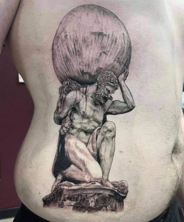 30 Pretty Statue Tattoos You Will Love