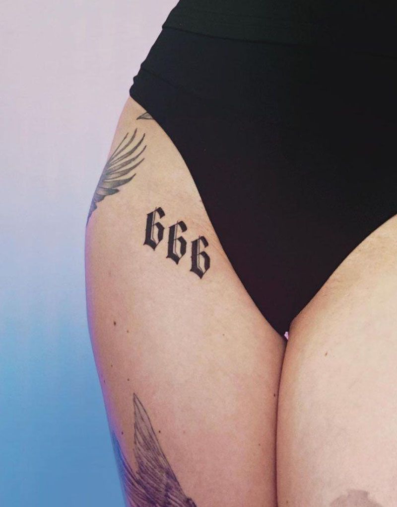 30 Pretty 666 Tattoos to Inspire You