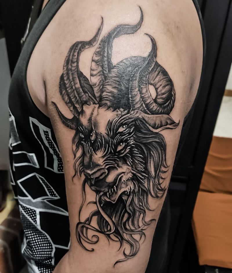 30 Pretty Baphomet Tattoos to Inspire You