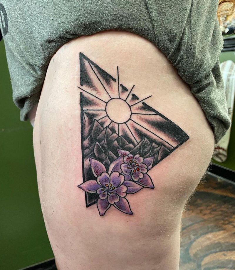 30 Pretty Columbine Tattoos You Will Love