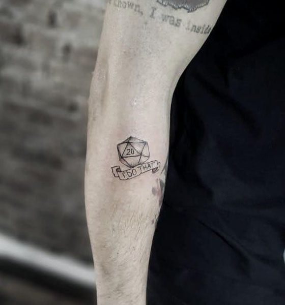 30 Pretty D20 Tattoos You Can Copy