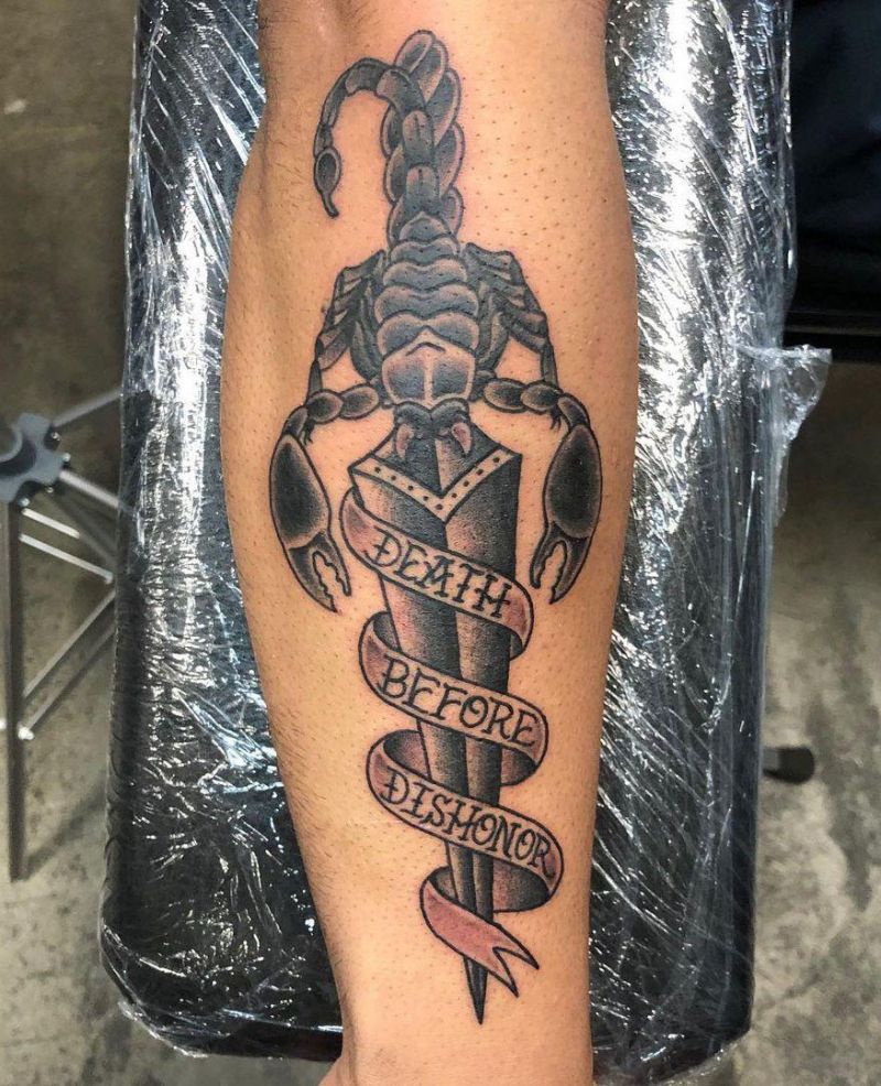 30 Pretty Death Before Dishonor Tattoos for Your Inspiration