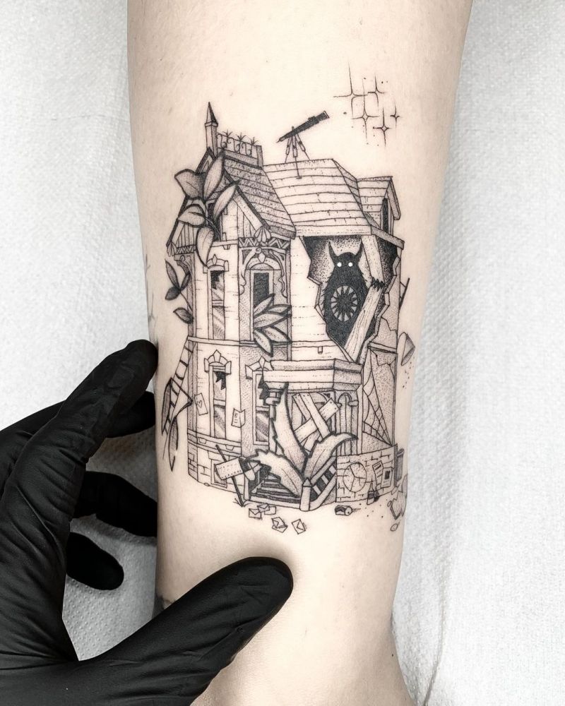 30 Pretty House Tattoos You Can Copy