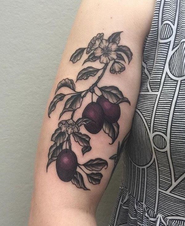 30 Pretty Plum Tattoos You Can Copy