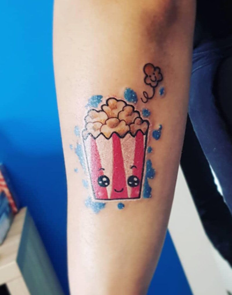 30 Pretty Popcorn Tattoos You Can Copy