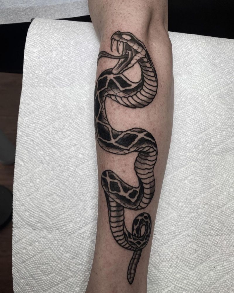 30 Pretty Rattlesnake Tattoos You Can Copy