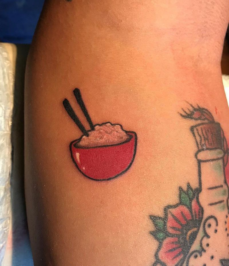 30 Unique Rice Bowl Tattoos to Inspire You