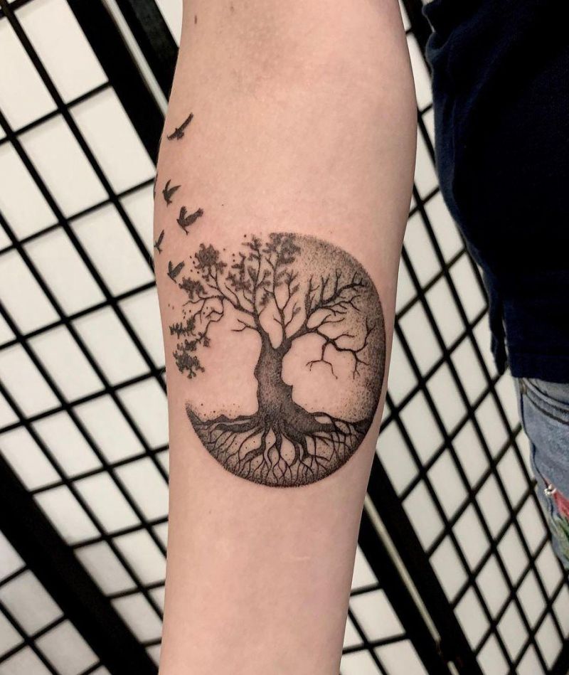 30 Pretty Tree Roots Tattoos for Your Inspiration