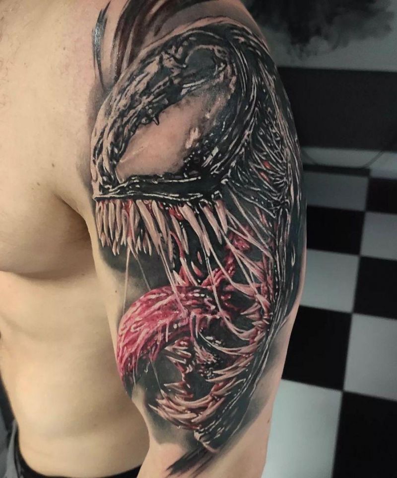 30 Gorgeous Venom Tattoos You Must Try