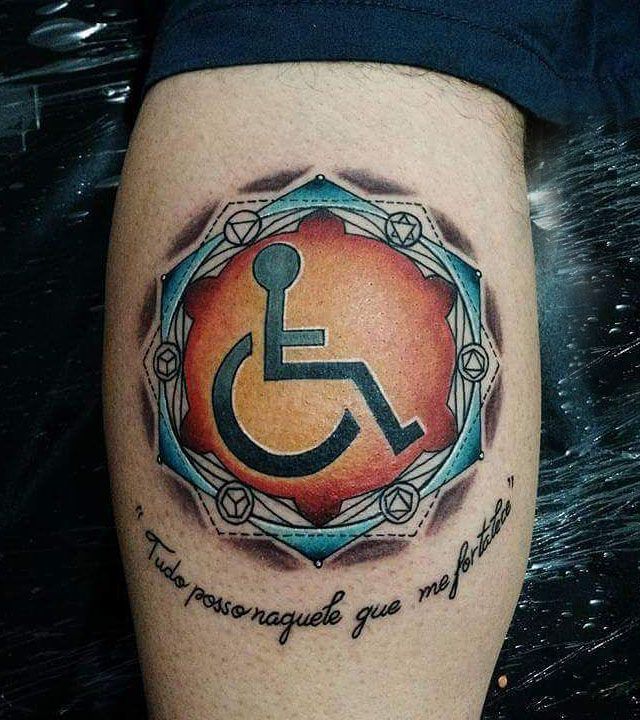 30 Unique Wheel Chair Tattoos You Must Try