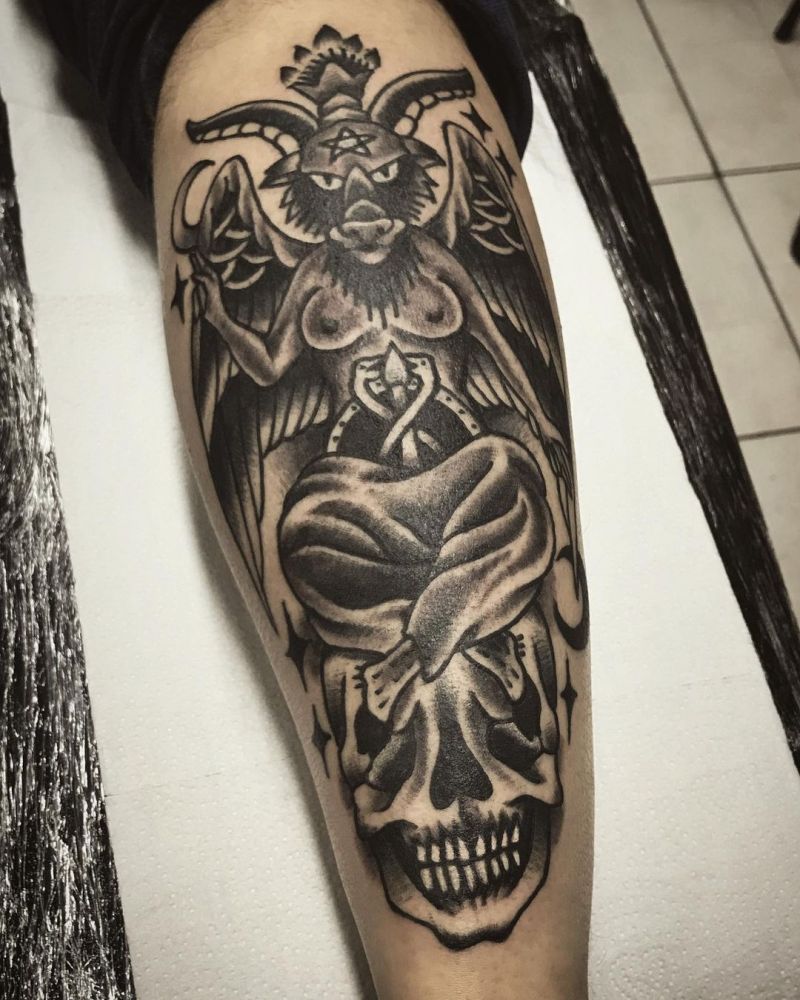 30 Pretty Baphomet Tattoos to Inspire You