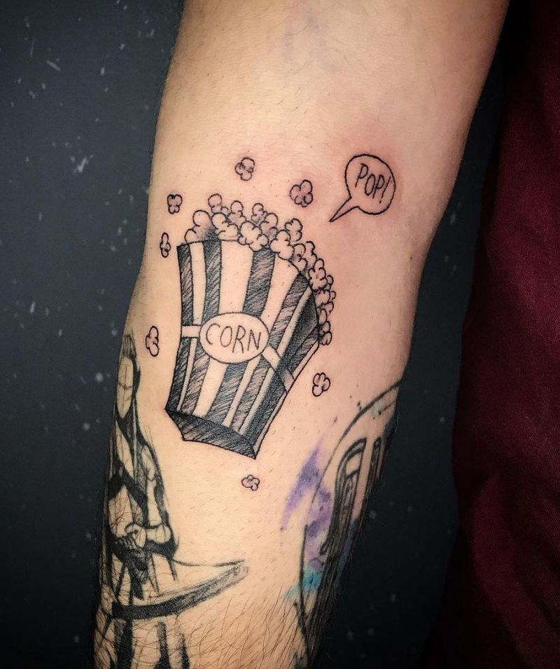 30 Pretty Popcorn Tattoos You Can Copy