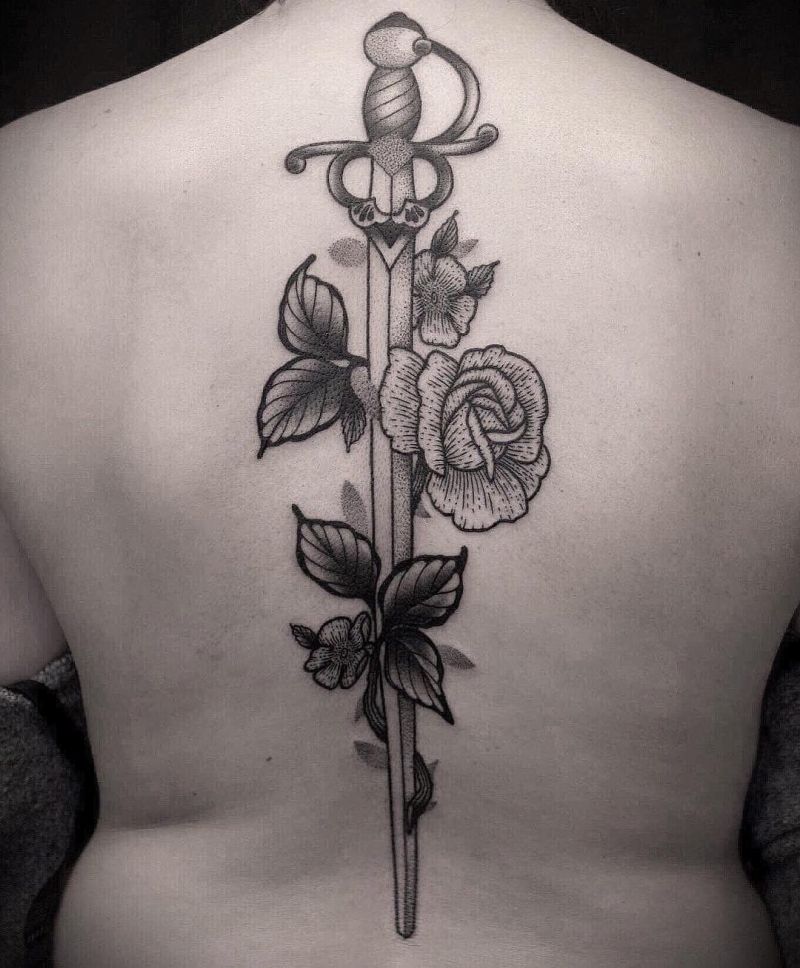 27 Pretty Rapier Tattoos You Must Try