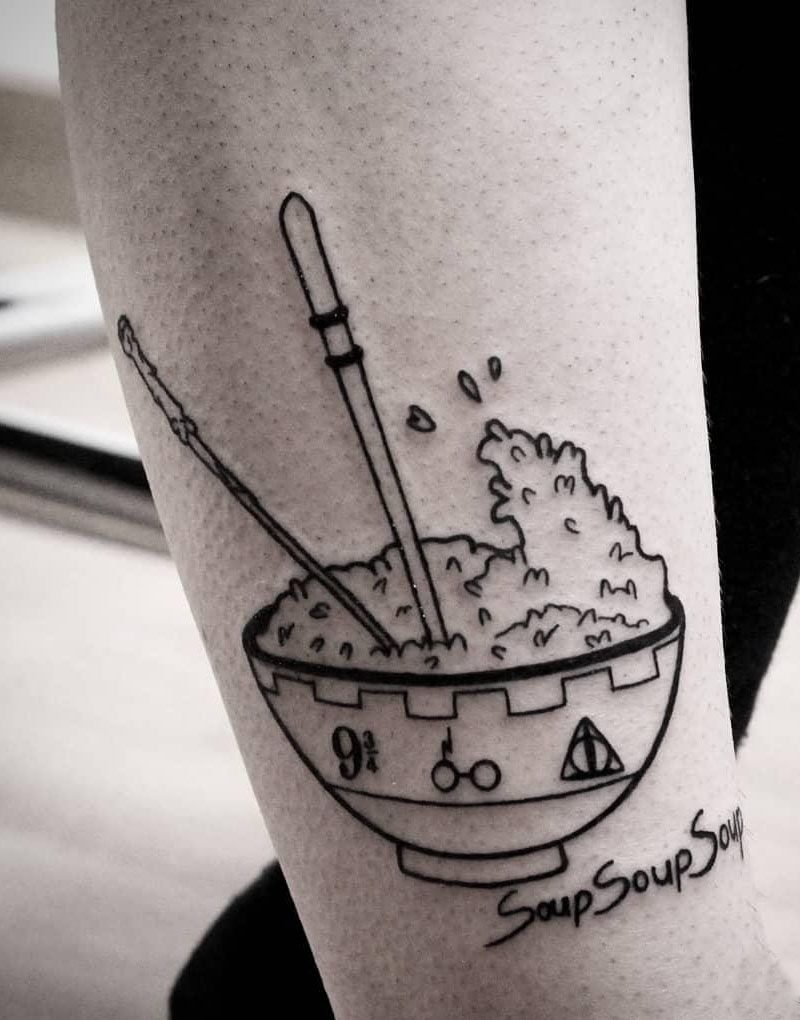 30 Unique Rice Bowl Tattoos to Inspire You