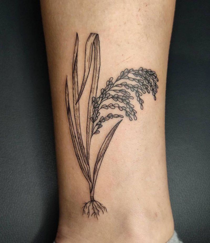 30 Pretty Rice Plant Tattoos You Will Love