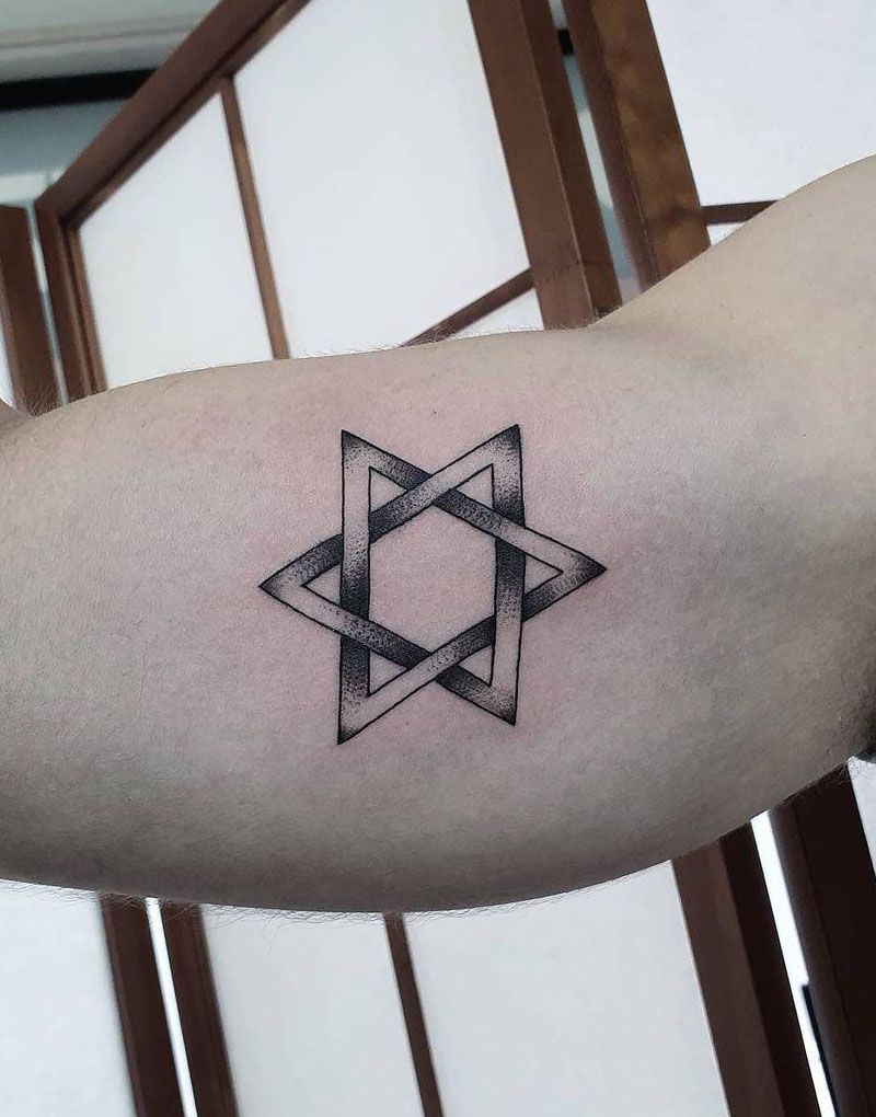 30 Pretty Star of David Tattoos You Must See