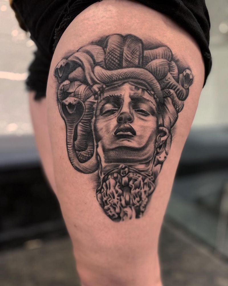 30 Pretty Statue Tattoos You Will Love