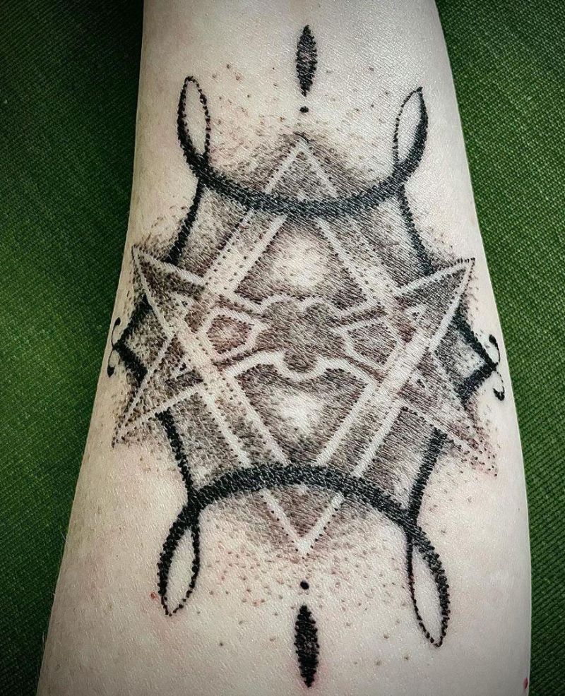 24 Pretty Unicursal Hexagram Tattoos You Can Copy