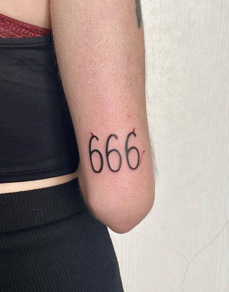 30 Pretty 666 Tattoos to Inspire You