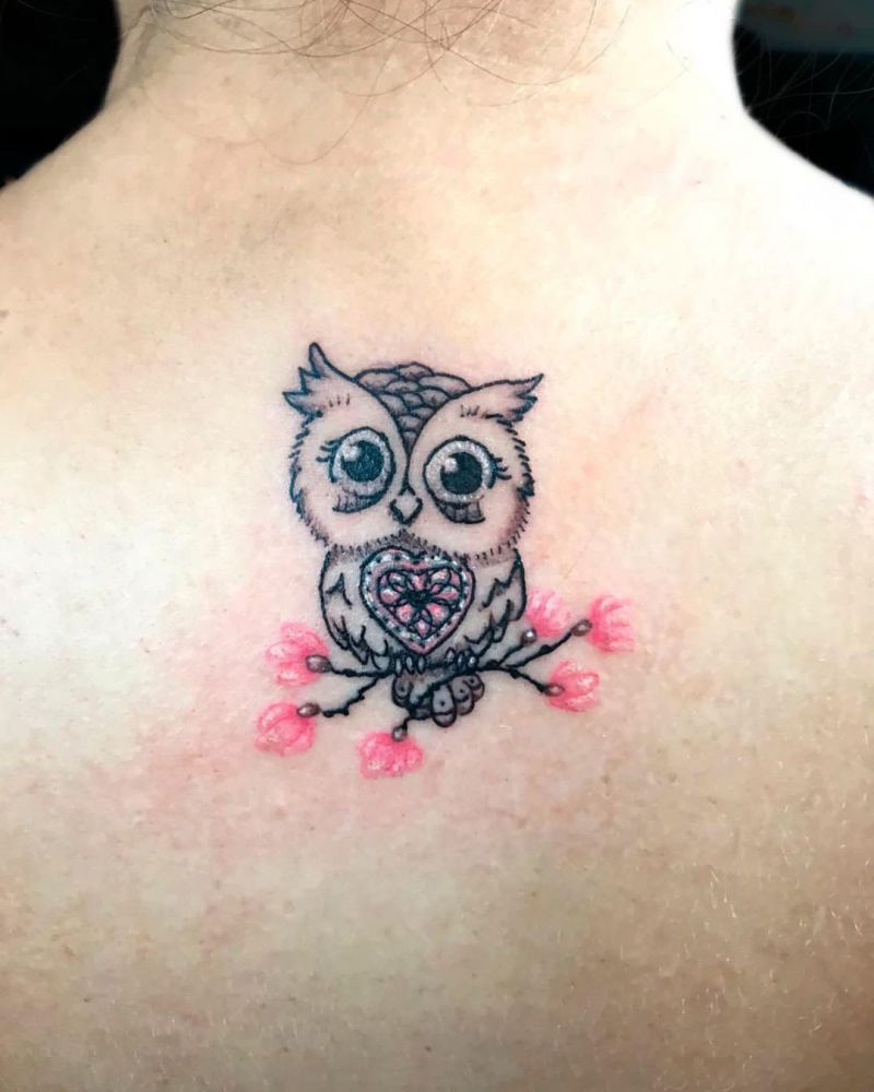 30 Cute Baby Owl Tattoos You Can Copy