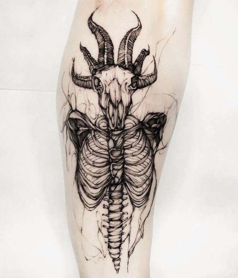 30 Pretty Baphomet Tattoos to Inspire You