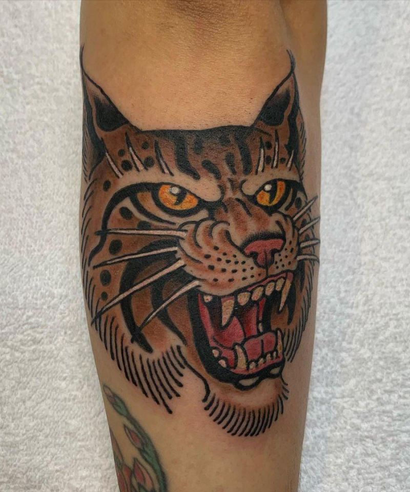 30 Gorgeous Bobcat Tattoos for Your Inspiration