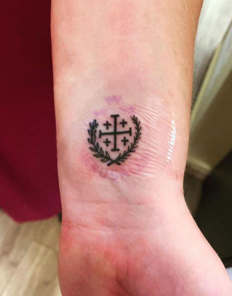 16 Gorgeous Jerusalem Cross Tattoos to Inspire You