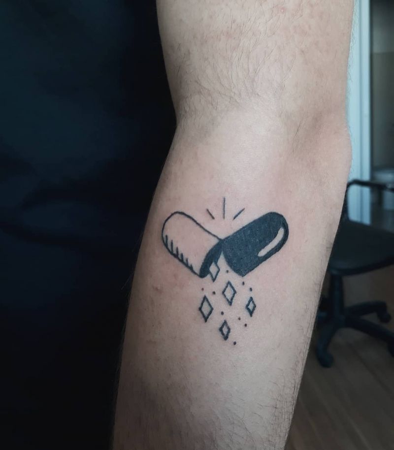 30 Unique Pill Tattoos to Inspire You