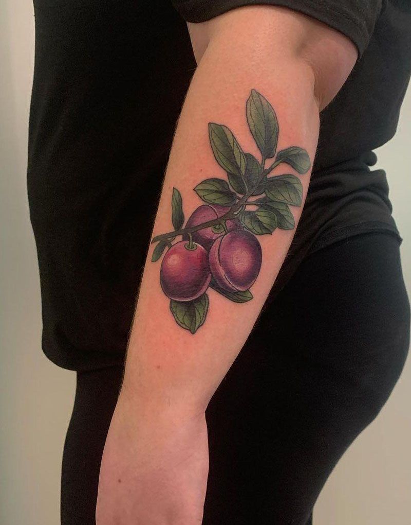 30 Pretty Plum Tattoos You Can Copy