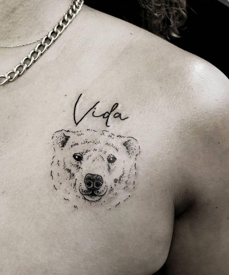 30 Gorgeous Polar Bear Tattoos to Inspire You