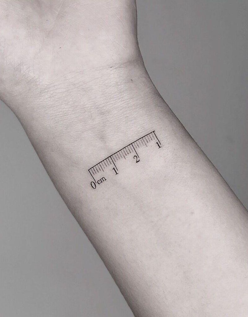 30 Pretty Ruler Tattoos You Will Love