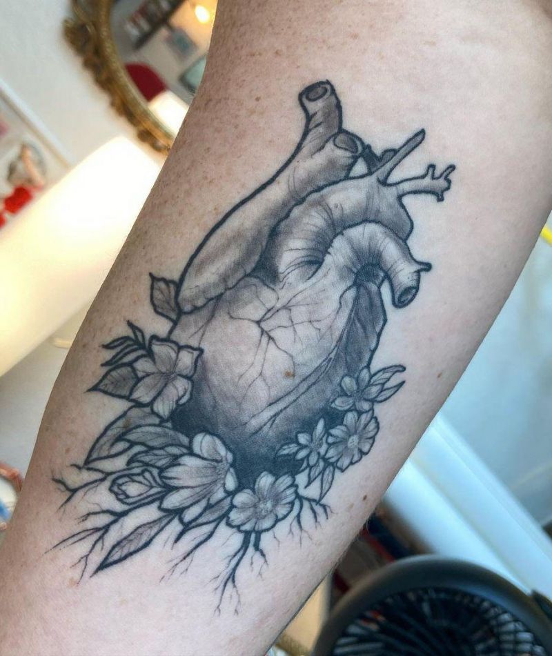 30 Unique Anatomical Heart Tattoos For Your Next Ink