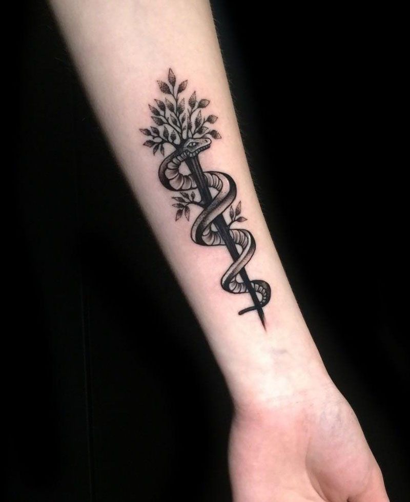 30 Unique Asclepius Tattoos You Must See