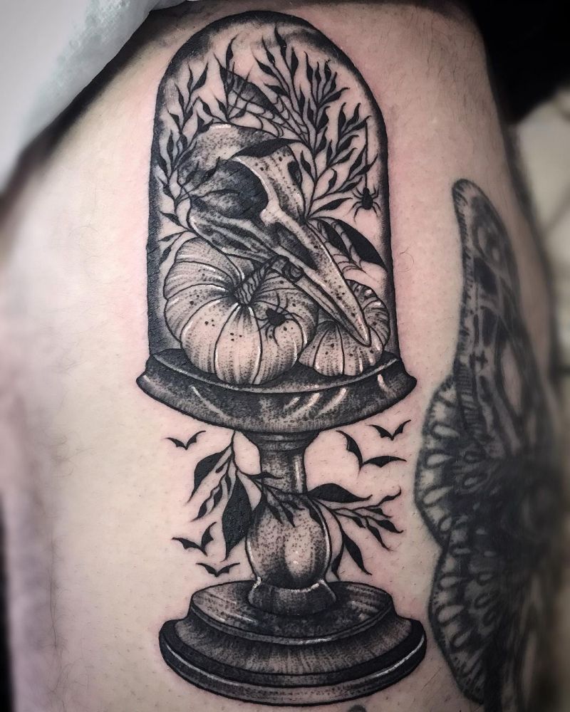 30 Unique Bell Jar Tattoos You Must Try