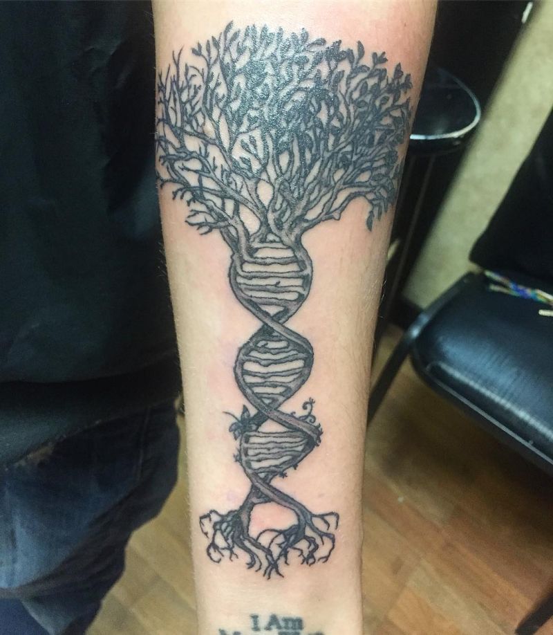 30 Unique DNA Tree Tattoos You Can Copy