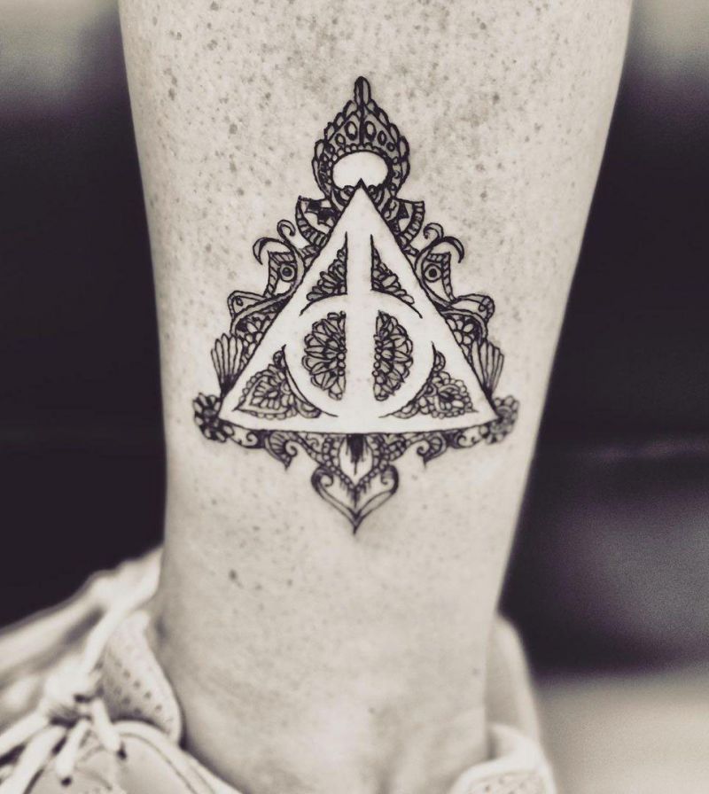 30 Unique Deathly Hallows Tattoos for Your Inspiration