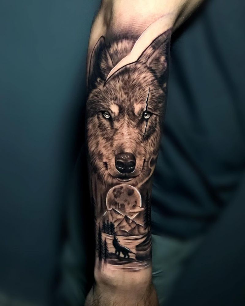 30 Gorgeous Lobo Tattoos You Must See