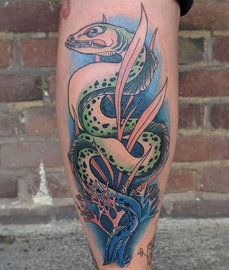 30 Pretty Moray Eel Tattoos You Can Copy