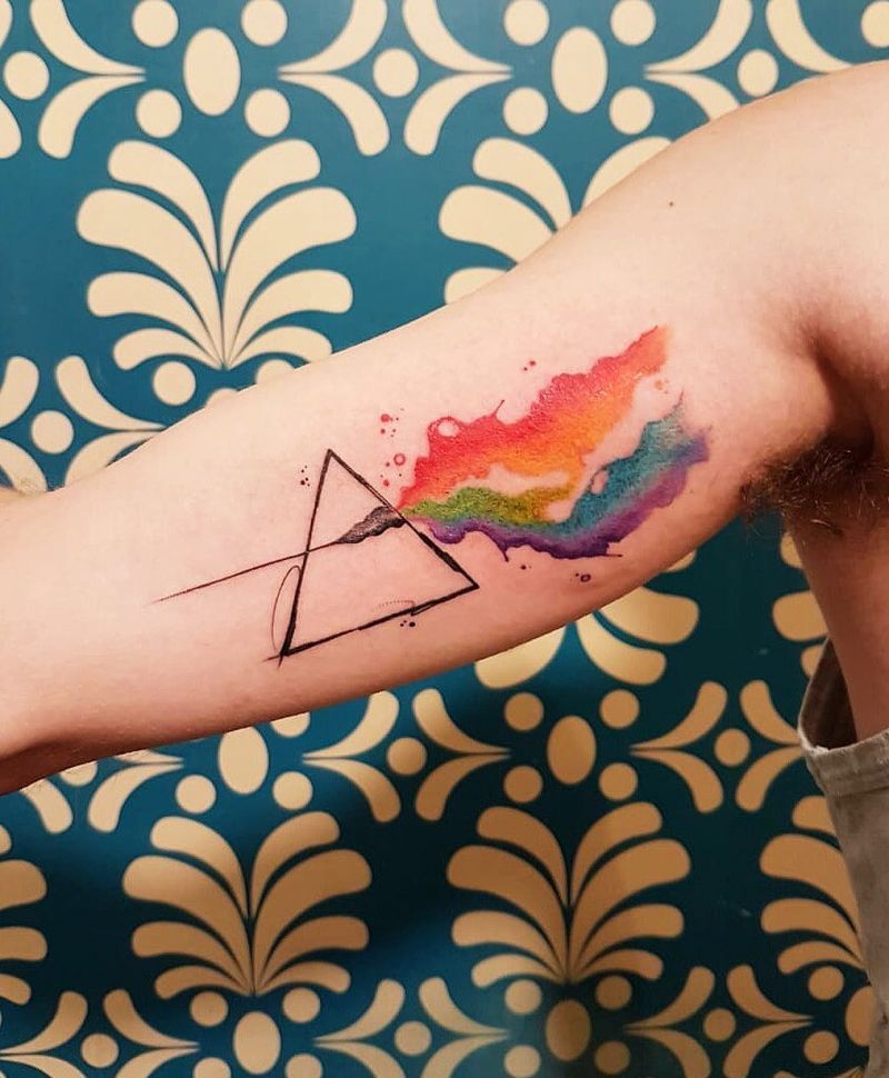 30 Elegant Prism Tattoos You Must Try