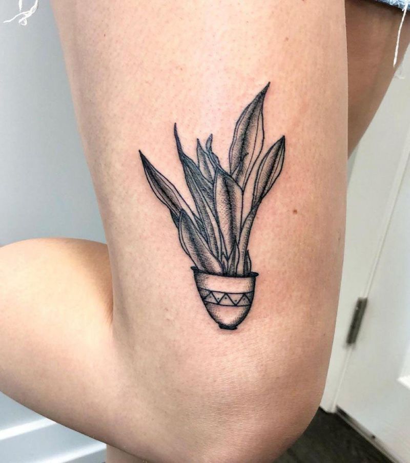 30 Unique Snake Plant Tattoos You Must Try