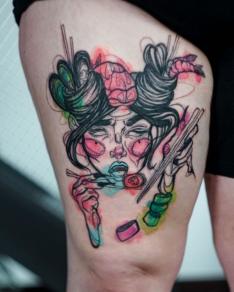 30 Unique Sushi Tattoos for Your Inspiration