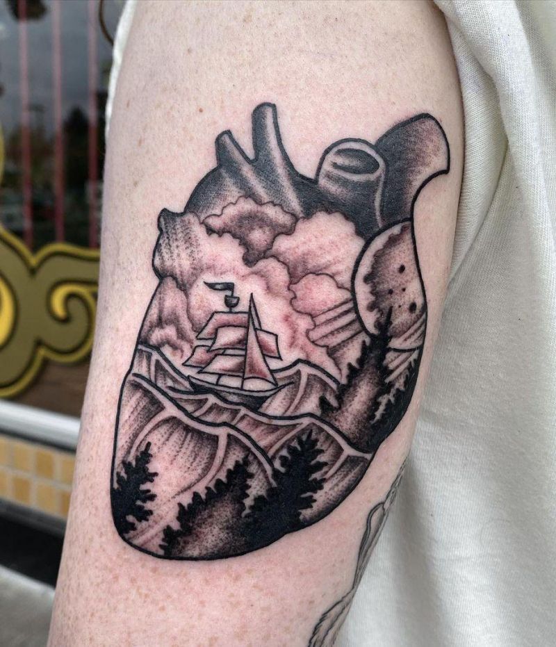 30 Unique Anatomical Heart Tattoos For Your Next Ink