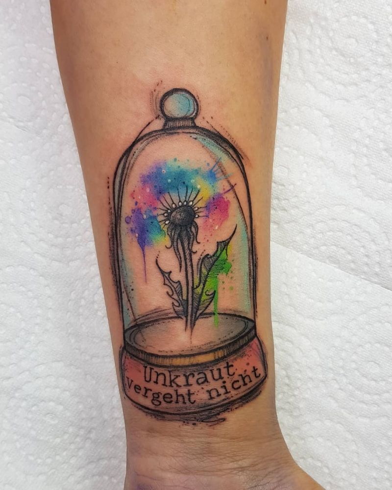 30 Unique Bell Jar Tattoos You Must Try