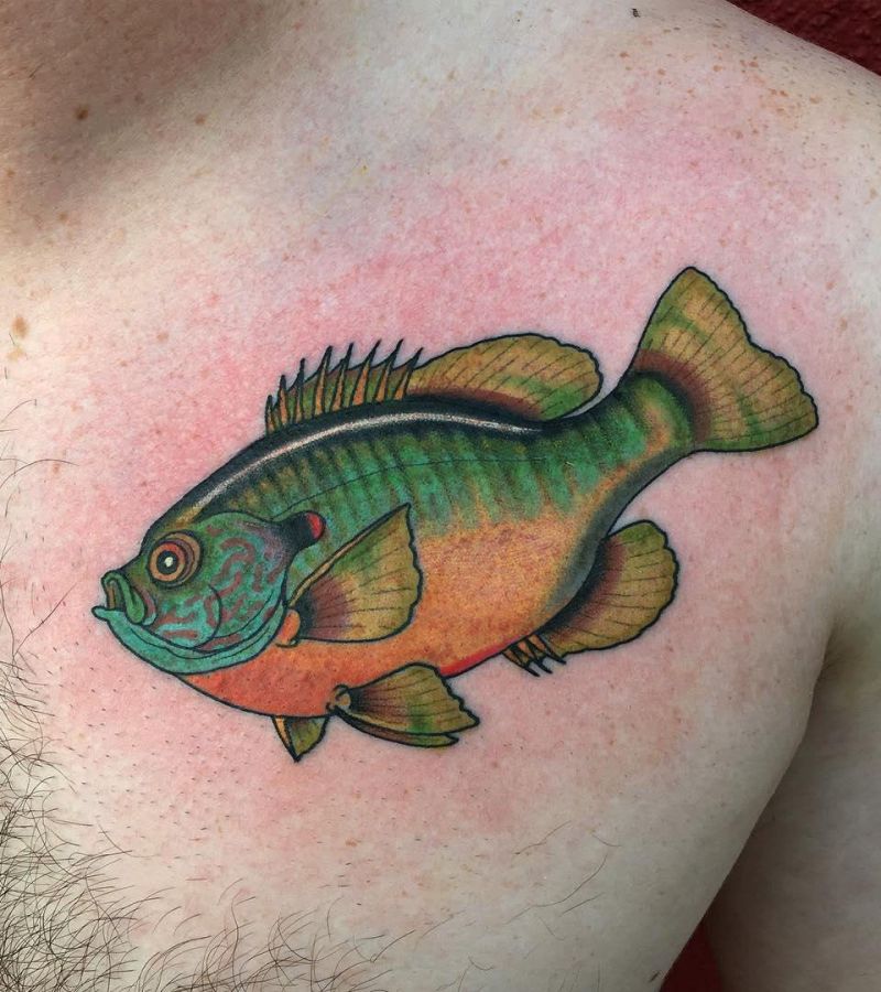 30 Pretty Bluegill Tattoos For Your Next Ink