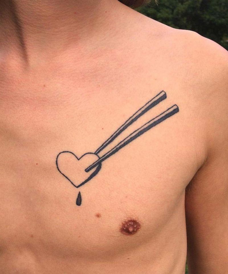 30 Unique Chopstick Tattoos You Must See