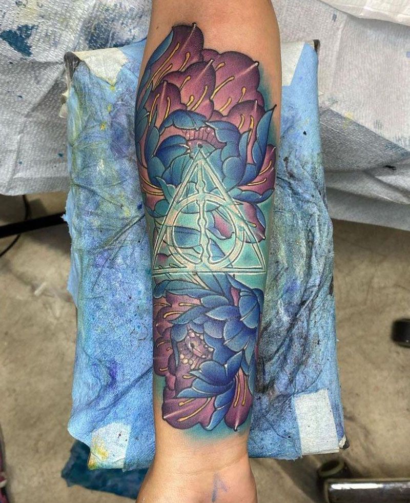 30 Unique Deathly Hallows Tattoos for Your Inspiration