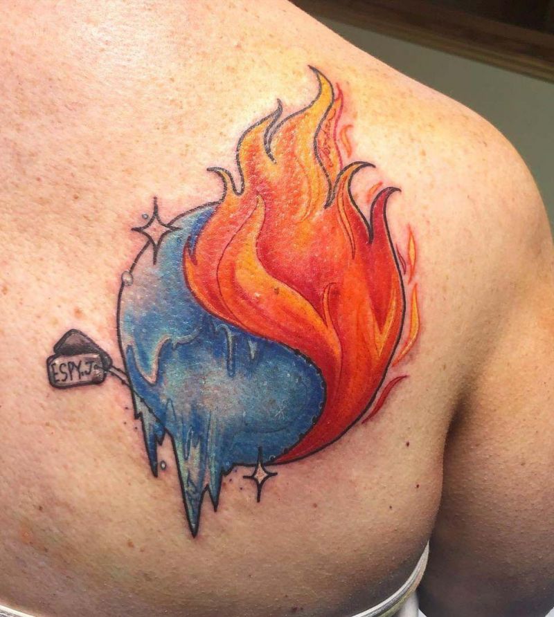 16 Unique Fire and Ice Tattoos for Your Inspiration