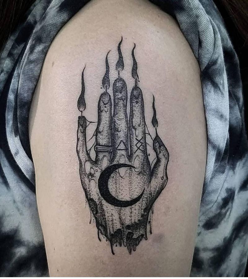 30 Unique Hand of Glory Tattoos to Inspire You