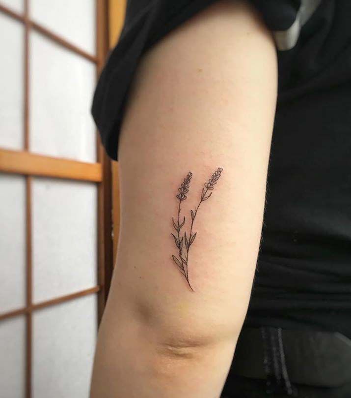 30 Elegant Lavender Tattoos You Can Copy